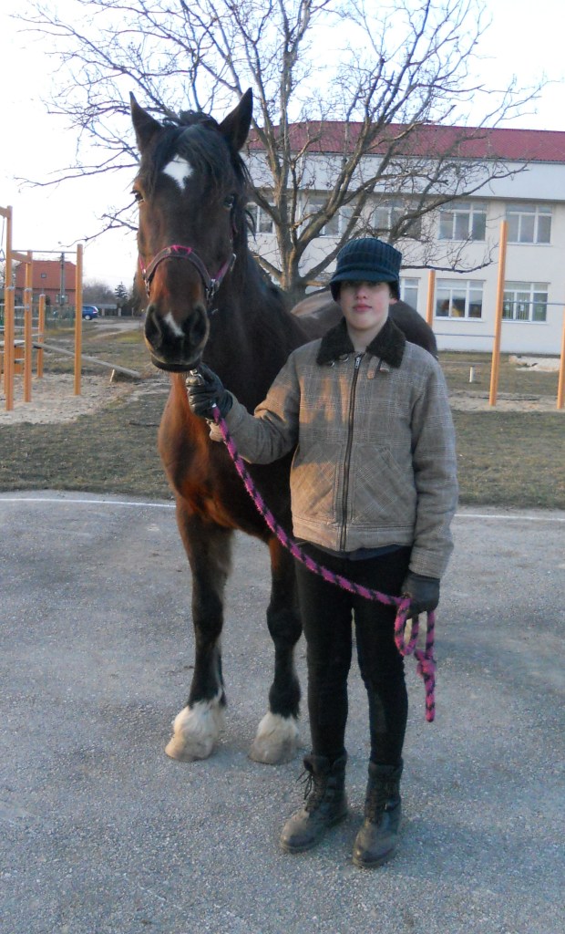 Jazdkyňa pri tréningu